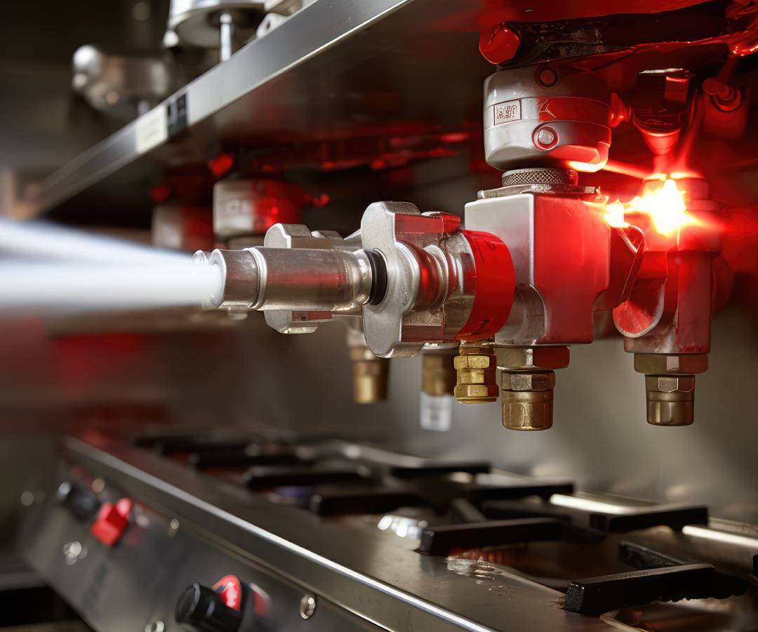 Commercial kitchen fire suppression system installation in Winnipeg